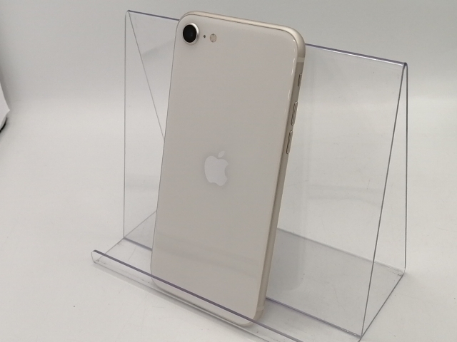 【中古】Apple au 【SIMフリー】 iPhone SE（第3世代） 64GB スターライト MMYD3J/A【大宮東口】保証期間１ヶ月【ランクA】