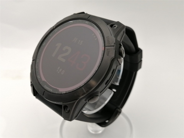 中古】Garmin fenix 7 Sapphire Dual Power - Ti Black DLC/Black 010 
