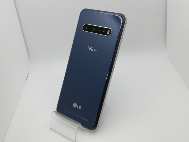 【中古】LG電子 SoftBank 【SIMロック解除済み】 LG V60 ThinQ 5G クラッシーブルー 8GB 128GB A001LG【新橋烏森通り】保証期間１ヶ月【ランクC】