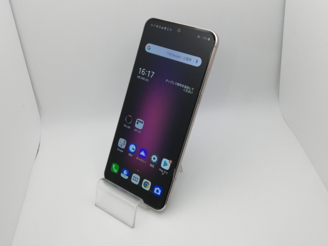 【中古】LG電子 SoftBank 【SIMロック解除済み】 LG V60 ThinQ 5G クラッシーブルー 8GB 128GB A001LG【新橋烏森通り】保証期間１ヶ月【ランクC】_1