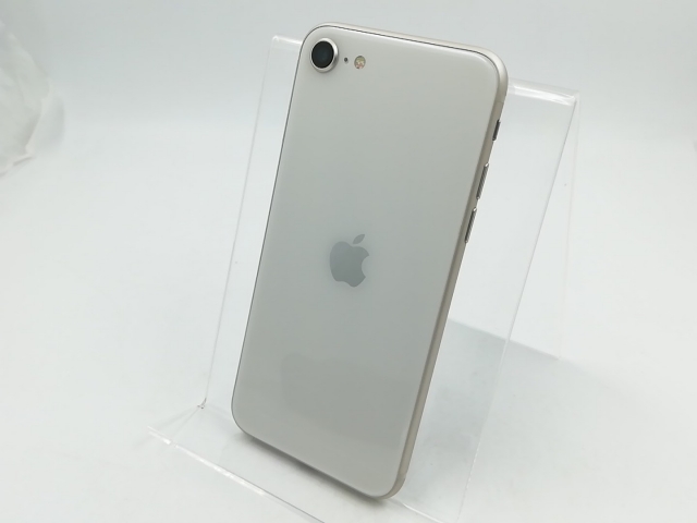 【中古】Apple au 【SIMフリー】 iPhone SE（第3世代） 64GB スターライト MMYD3J/A【千葉】保証期間１ヶ月【ランクA】