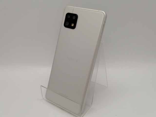 【中古】SHARP 国内版 【SIMフリー】 AQUOS Sense6 シルバー 4GB 64GB SH-M19【大須アメ横】保証期間１ヶ月【ランクB】