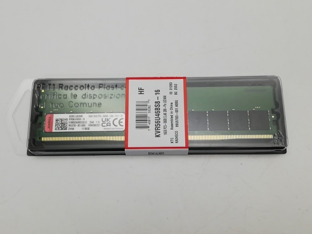 【新品】DDR5 16GB DDR5-5600(PC5-44800) KVR56U46BS8-16 【デスクトップPC用】【秋葉2号】保証期間一年間