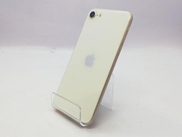 【中古】Apple au 【SIMフリー】 iPhone SE（第3世代） 64GB スターライト MMYD3J/A【立川フロム中武】保証期間１ヶ月【ランクA】