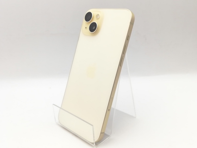 【中古】Apple 楽天モバイル 【SIMフリー】 iPhone 15 Plus 128GB イエロー MU0A3J/A【熊本】保証期間１ヶ月【ランクA】