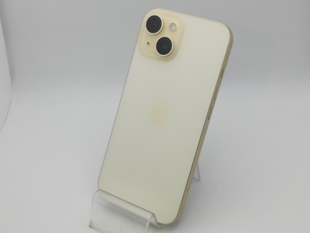【中古】Apple 国内版 【SIMフリー】 iPhone 15 128GB イエロー MTMK3J/A【新橋烏森通り】保証期間１ヶ月【ランクA】