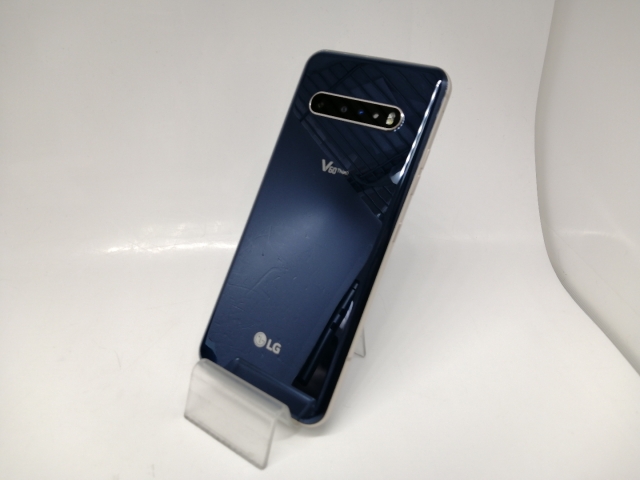 【中古】LG電子 SoftBank 【SIMロック解除済み】 LG V60 ThinQ 5G クラッシーブルー 8GB 128GB A001LG【秋葉5号】保証期間１ヶ月【ランクB】