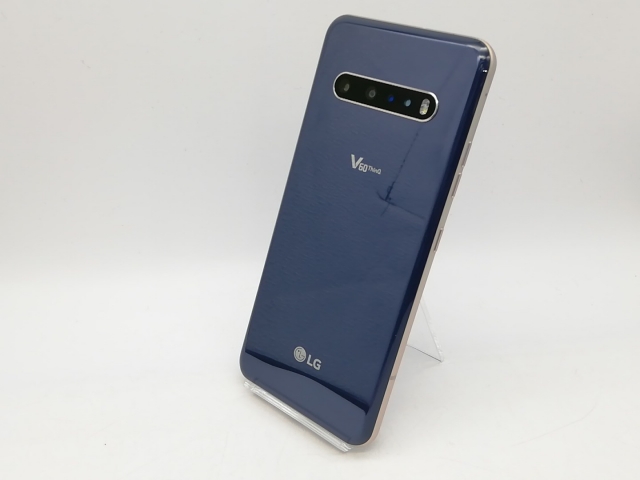 【中古】LG電子 SoftBank 【SIMロック解除済み】 LG V60 ThinQ 5G クラッシーブルー 8GB 128GB A001LG【鹿児島中町】保証期間１ヶ月【ランクB】