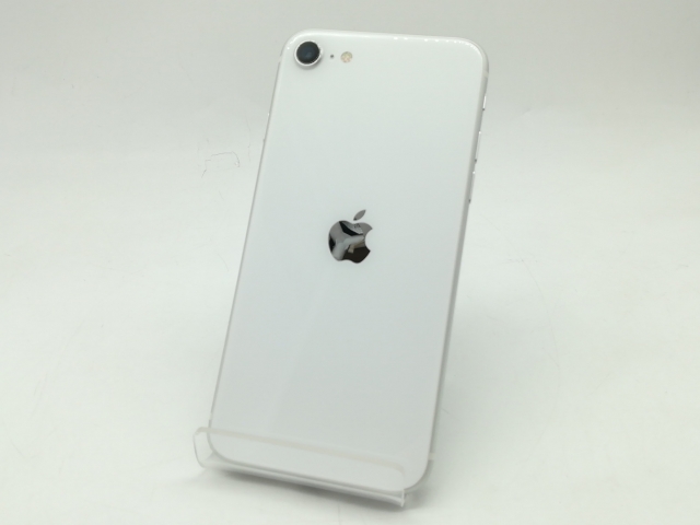 【中古】Apple au 【SIMロック解除済み】 iPhone SE（第2世代） 64GB ホワイト MHGQ3J/A（後期型番）【広島】保証期間１ヶ月【ランクB】