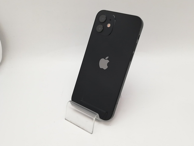 【中古】Apple docomo 【SIMロック解除済み】 iPhone 12 64GB ブラック MGHN3J/A【アリオ倉敷】保証期間１ヶ月【ランクA】