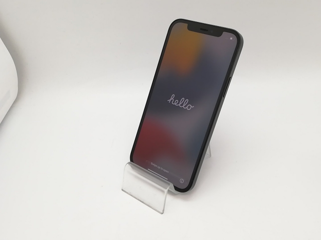 【中古】Apple docomo 【SIMロック解除済み】 iPhone 12 64GB ブラック MGHN3J/A【アリオ倉敷】保証期間１ヶ月【ランクA】_1