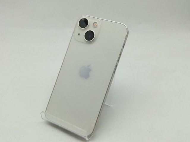 【中古】Apple 国内版 【SIMフリー】 iPhone 13 mini 128GB スターライト MLJE3J/A【広島】保証期間１ヶ月【ランクC】