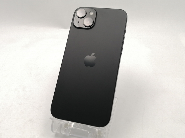 【中古】Apple 国内版 【SIMフリー】 iPhone 15 Plus 128GB ブラック MU083J/A【ECセンター】保証期間１ヶ月【ランクB】