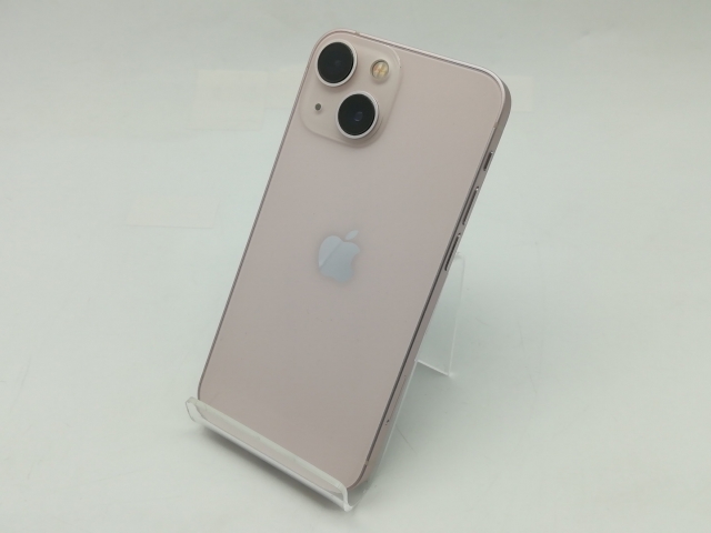 【中古】Apple 国内版 【SIMフリー】 iPhone 13 mini 128GB ピンク MLJF3J/A【広島】保証期間１ヶ月【ランクC】