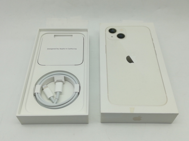 【中古】Apple docomo 【SIMフリー】 iPhone 13 128GB スターライト MLND3J/A【広島】保証期間１ヶ月【ランクC】_7
