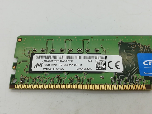 【中古】DDR4 16GB PC4-25600(DDR4-3200)【デスクトップPC用】【秋葉2号】保証期間１週間_2