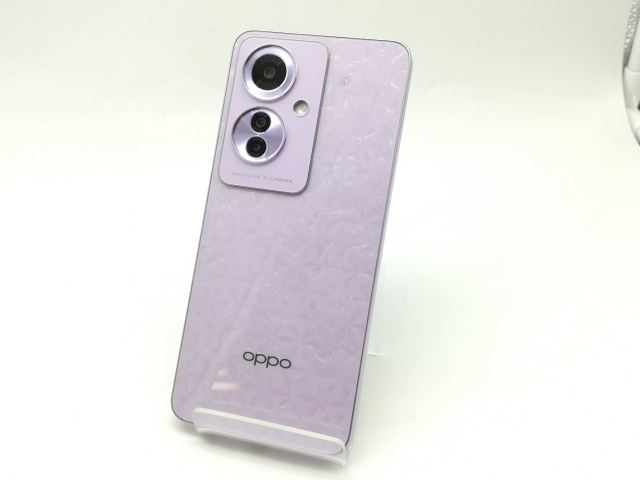 【中古】Oppo ymobile 【SIMフリー】 OPPO Reno11 A コーラルパープル 8GB 128GB【広島】保証期間１ヶ月【ランクA】