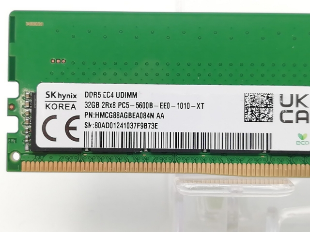 【中古】DDR5 32GB 2枚組（合計64GB） DDR5-5600(PC5-44800)【デスクトップPC用】【ECセンター】保証期間１週間_2