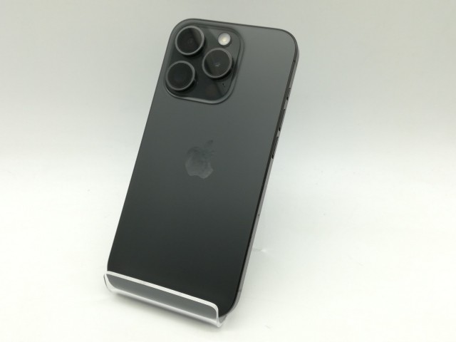 【中古】Apple 国内版 【SIMフリー】 iPhone 15 Pro 128GB ブラックチタニウム MTU73J/A【広島】保証期間１ヶ月【ランクA】