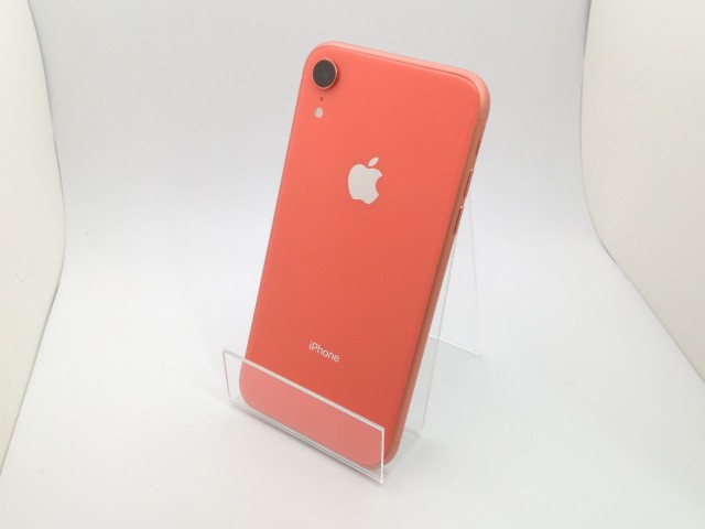 【中古】Apple au 【SIMロック解除済み】 iPhone XR 64GB コーラル MT0A2J/A【三宮駅前】保証期間１ヶ月【ランクB】