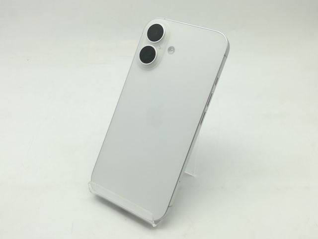 【中古】Apple 国内版 【SIMフリー】 iPhone 16 512GB ホワイト MYE33J/A【広島】保証期間１ヶ月【ランクB】
