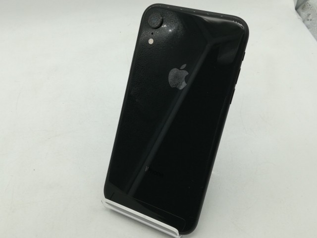 【中古】Apple au 【SIMロック解除済み】 iPhone XR 128GB ブラック MT0G2J/A【三宮センター】保証期間１ヶ月【ランクB】