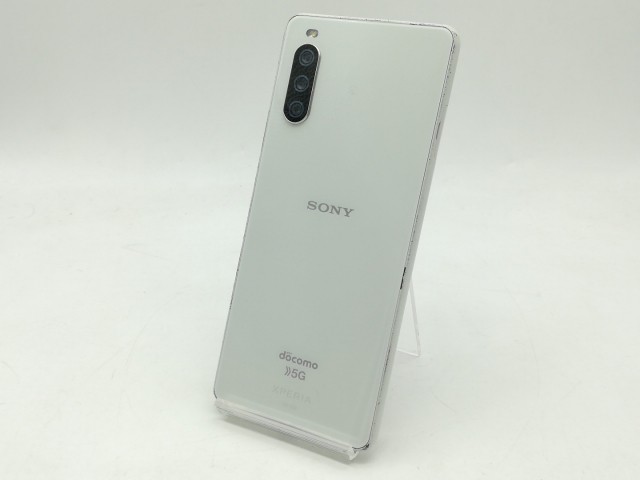 【中古】【赤ロム保証あり】SONY docomo 【SIMロック解除済み】 Xperia 10 III ホワイト 6GB 128GB SO-52B【広島】保証期間１ヶ月【ラン