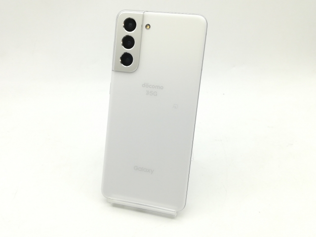 【中古】SAMSUNG docomo 【SIMロック解除済み】 Galaxy S21 5G ファントムホワイト 8GB 256GB SC-51B【広島本通】保証期間１ヶ月【ランクB】