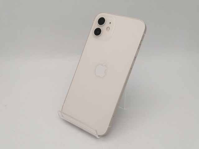 【中古】Apple UQmobile 【SIMロック解除済み】 iPhone 12 64GB ホワイト MGHP3J/A【広島本通】保証期間１ヶ月【ランクB】