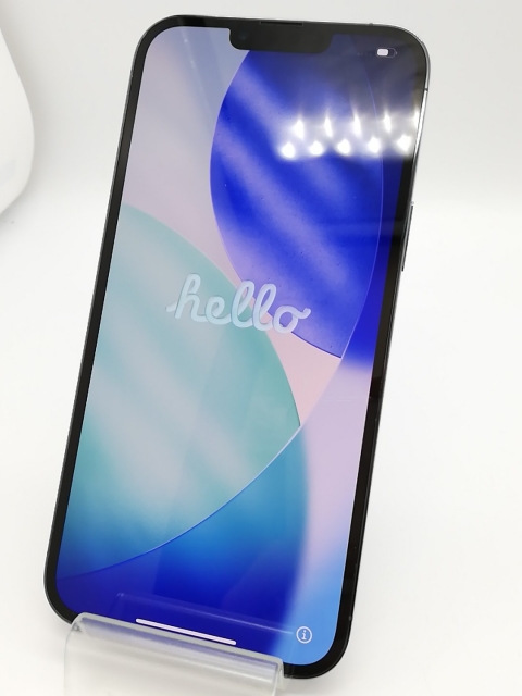 【中古】Apple au 【SIMフリー】 iPhone 13 Pro Max 512GB シエラブルー MLJX3J/A【アリオ倉敷】保証期間１ヶ月【ランクB】