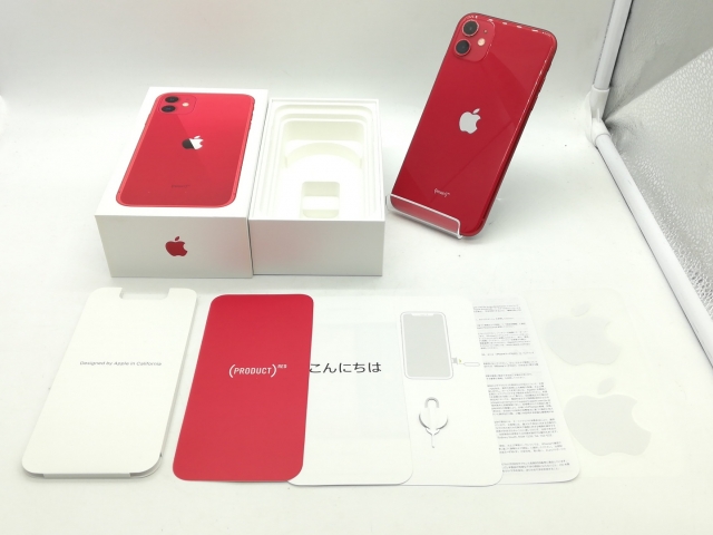 【中古品】iPhone 11 レッド SIMロックあり APPLE 〔中古〕iPhone11 64GB ﾚｯﾄﾞ MHDD3J/A au対応 SIMロック解除品