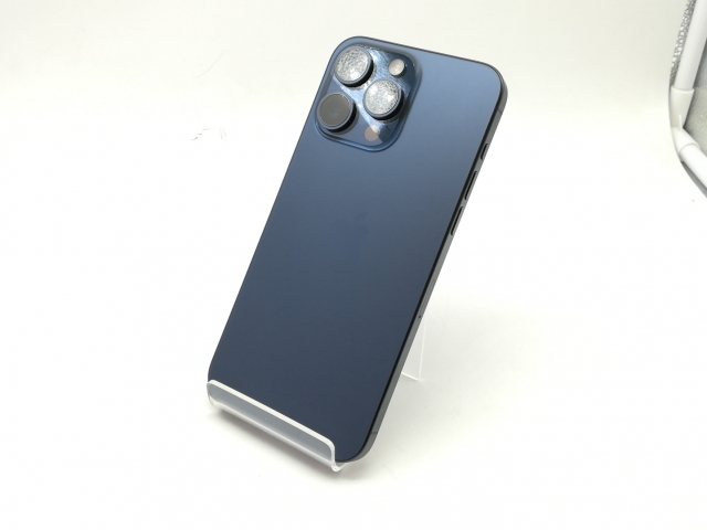 【中古】Apple 国内版 【SIMフリー】 iPhone 15 Pro Max 256GB ブルーチタニウム MU6T3J/A【福岡筑紫】保証期間１ヶ月【ランクA】