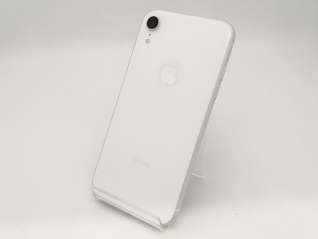 【中古】Apple au 【SIMロック解除済み】 iPhone XR 64GB ホワイト MT032J/A【広島本通】保証期間１ヶ月【ランクC】