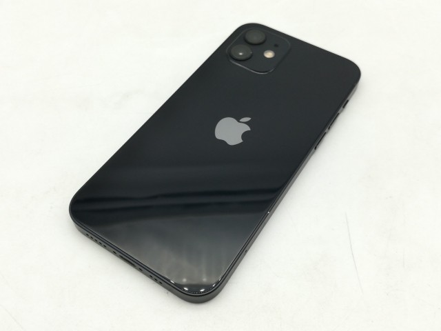 【中古】Apple au 【SIMロック解除済み】 iPhone 12 64GB ブラック MGHN3J/A【東池袋1丁目】保証期間１ヶ月【ランクB】