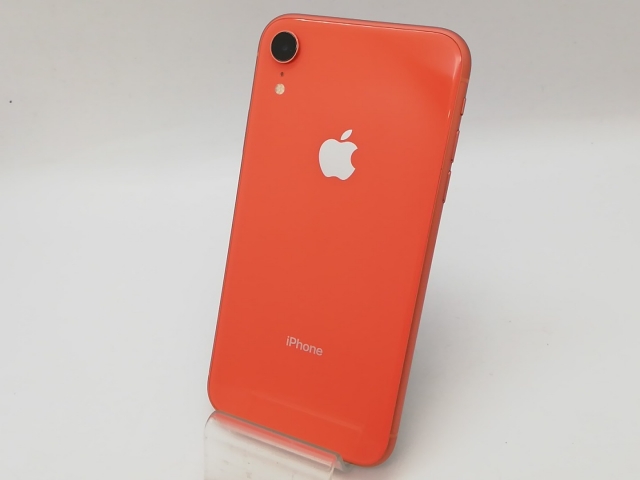 【中古】Apple au 【SIMロック解除済み】 iPhone XR 64GB コーラル MT0A2J/A【アリオ倉敷】保証期間1ヶ月【ランクA】