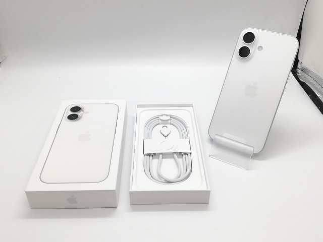 【未使用】Apple 国内版 【SIMフリー】 iPhone 16 128GB ホワイト MYDR3J/A【福岡天神】保証期間３ヶ月_3