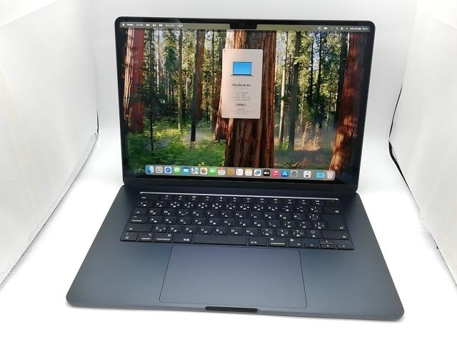 【中古】Apple MacBook Air 15インチ M2(CPU:8C/GPU:10C) 8GB/256GB ミッドナイト MQKW3J/A (M2,2023)【福岡天神】保証期間１ヶ月【ランクA】