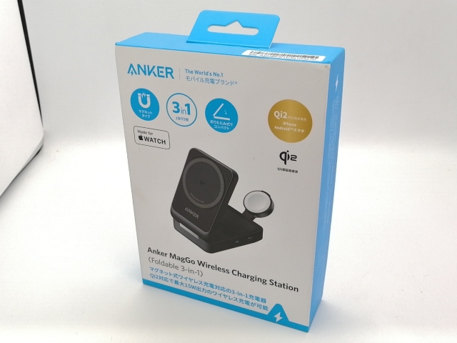 【未当てはめる】Anker MagGo Wireless Charging Station (Foldable 3-インチ-1)【広島本通】言いはなつ継続期間１週