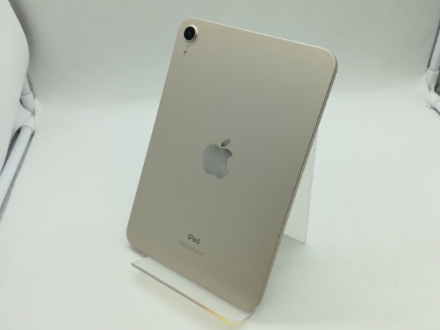【中古】Apple 【Wi-Fi】 iPad mini（第6世代/2021） 64GB スターライト MK7P3J/A【広島】保証期間１ヶ月【ランクA】
