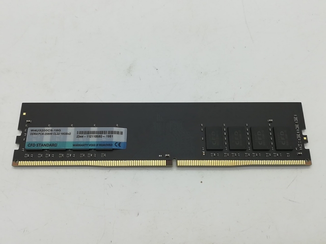 【中古】DDR4 16GB PC4-25600(DDR4-3200)【デスクトップPC用】【秋葉2号】保証期間１週間