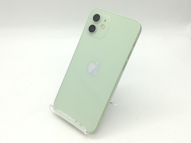 【中古】Apple au 【SIMロック解除済み】 iPhone 12 64GB グリーン MGHT3J/A【アリオ倉敷】保証期間１ヶ月【ランクA】