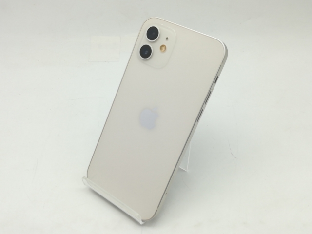 【中古】Apple 国内版 【SIMフリー】 iPhone 12 128GB ホワイト MGHV3J/A【広島】保証期間１ヶ月【ランクC】