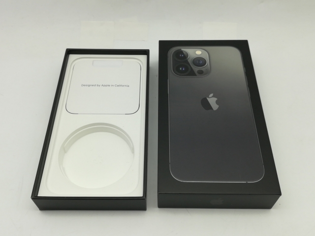 【中古】Apple docomo 【SIMフリー】 iPhone 13 Pro 256GB グラファイト MLUN3J/A【広島】保証期間１ヶ月【ランクA】