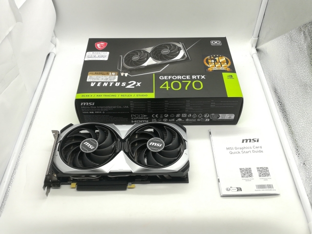 中古】MSI GeForce RTX 4070 VENTUS 2X E 12G OC RTX4070/12G【広島