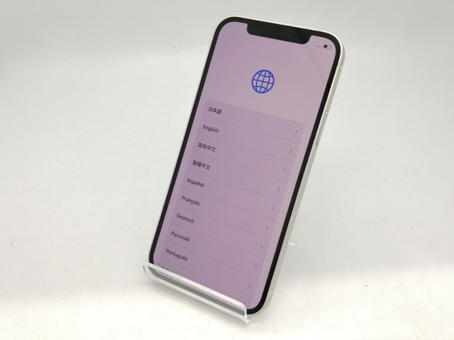 【中古】Apple 国内版 【SIMフリー】 iPhone 12 64GB ホワイト MGHP3J/A【広島本通】保証期間１ヶ月【ランクB】_1