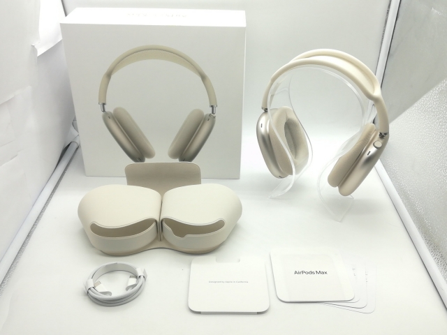 中古】Apple AirPods Max（2024/USB-C） スターライト MWW53ZA/A【広島