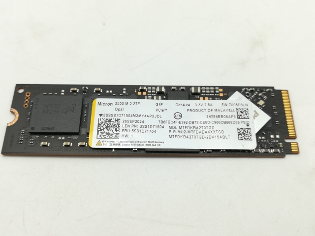 中古】各社 2TB SSD (M.2 2280/PCIe4.0 NVMe)【広島】保証期間1週間