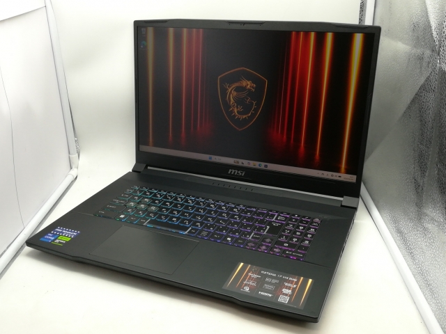 【中古】MSI Katana 17 HX B14W Katana-17-HX-B14WGK-6559JP ブラック 【i7-14650HX 32G 1T(SSD) RTX5070 WiFi 17LCD(2560×1440)】【広島】保証期間１ヶ月【ランクA】
