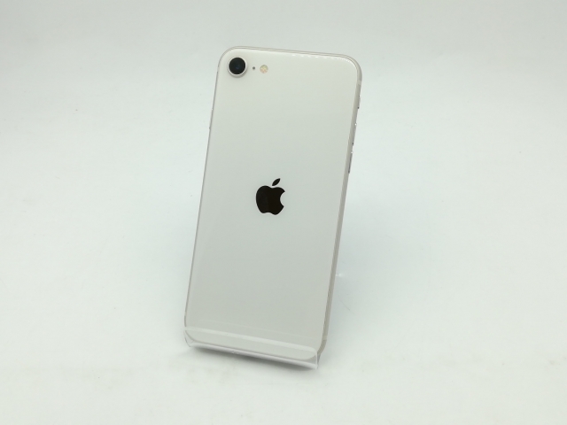 【中古】Apple docomo 【SIMフリー】 iPhone SE（第3世代） 64GB スターライト MMYD3J/A【広島】保証期間１ヶ月【ランクA】