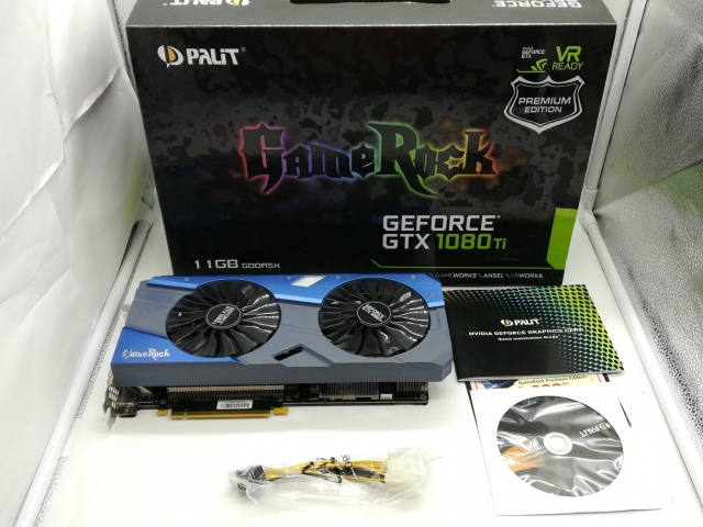 中古】Palit GeForce GTX 1080 Ti 11GB GameRock Premium(NEB108TH15LC